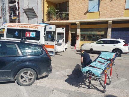 Anziana investita a San Severino