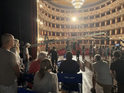 Riprese della fiction per Canale 5 Colpa dei sensi girata nelle Marche