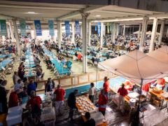 Il Codma allestito per la cena