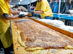 Preparazione polenta pro loco San Costanzo