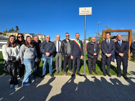 Matelica: inaugurazione Parco urbano intitolato a "Maria Fiorella Conti"