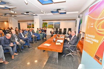 Presentazione itinerario Fiamma Olimpica nelle Marche