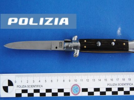 Coltello sequestrato a Porto San Giorgio