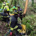 Soccorso di un uomo a Serrungarina