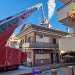 Incendio di una canna fumaria a Porto San Giorgio