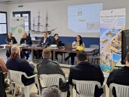Presentazione centro di recupero e stoccaggio delle reti da pesca dismesse presso la Coop. Motopescherecci di Ancona