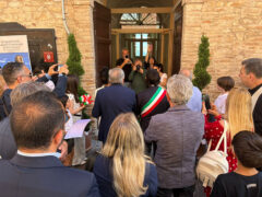 Inaugurazione Palazzo Comunale di Montelparo dopo restauro operato da Edra Costruzioni