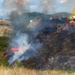 Incendio nei dintorni di Ascoli