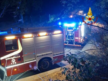 Incendio di un campo a Maiolati